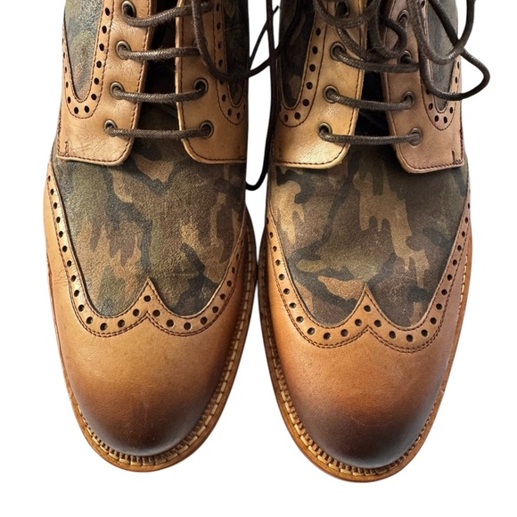 TAFT Saint Boot in Camo Men’s Lace Up Boots Calf Leather Size 43 (9US) - Picture 9 of 12
